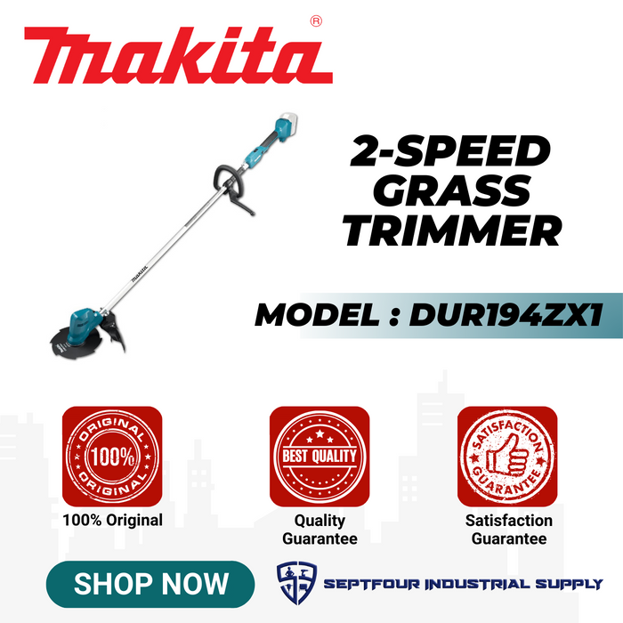 Makita 200mm ( 7-7/8") Cordless 2-Speed Grass Trimmer DUR194ZX1
