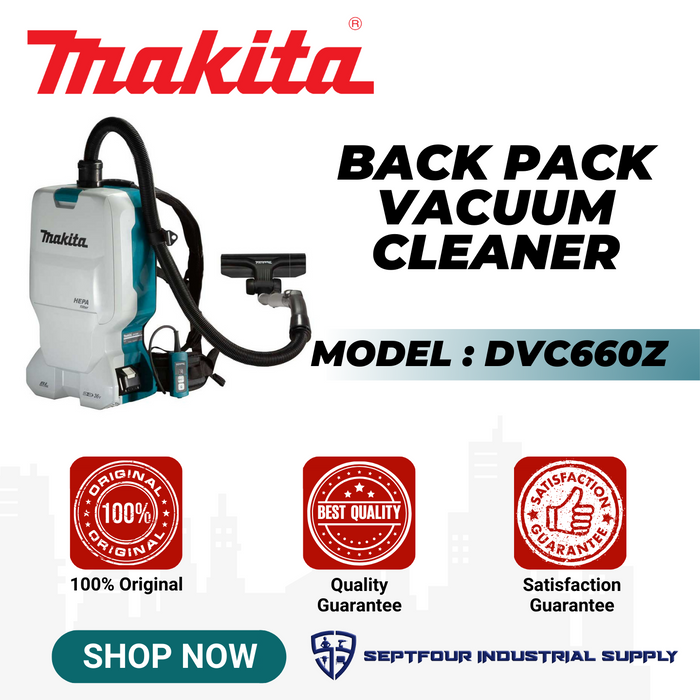 Makita Cordless Backpack Vacumm Cleaner DVC660Z