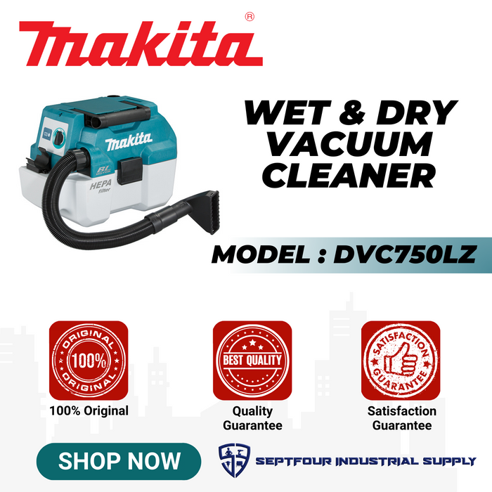Makita Cordless Portable Vacumm Cleaner DVC750LZ