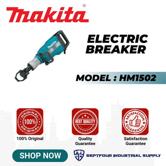 Makita 49.1J Electric Breaker with 28.6mm Hex Shank HM1502