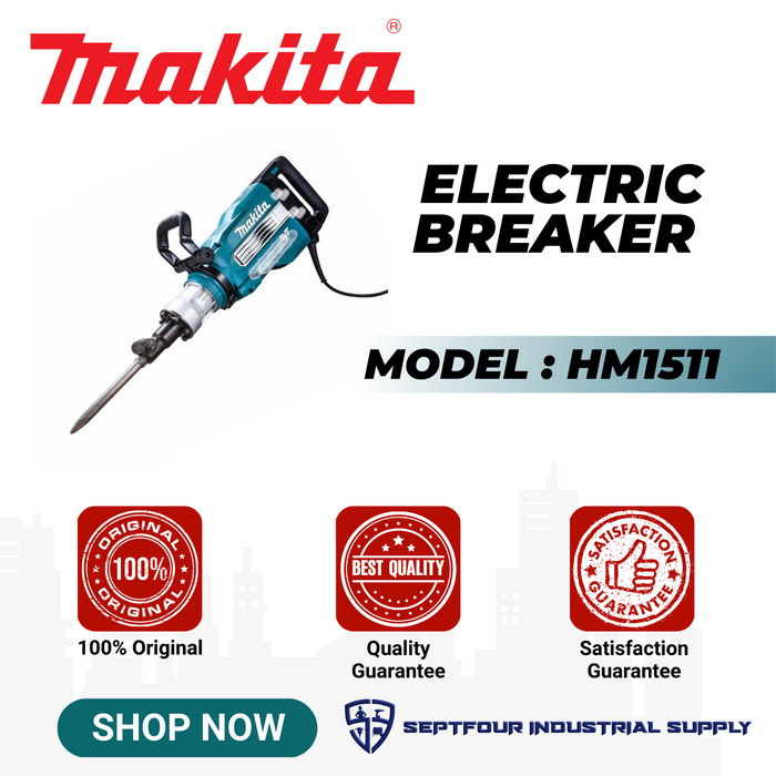 Makita 48.9J Electric Breaker with 30mm Hex Shank HM1511