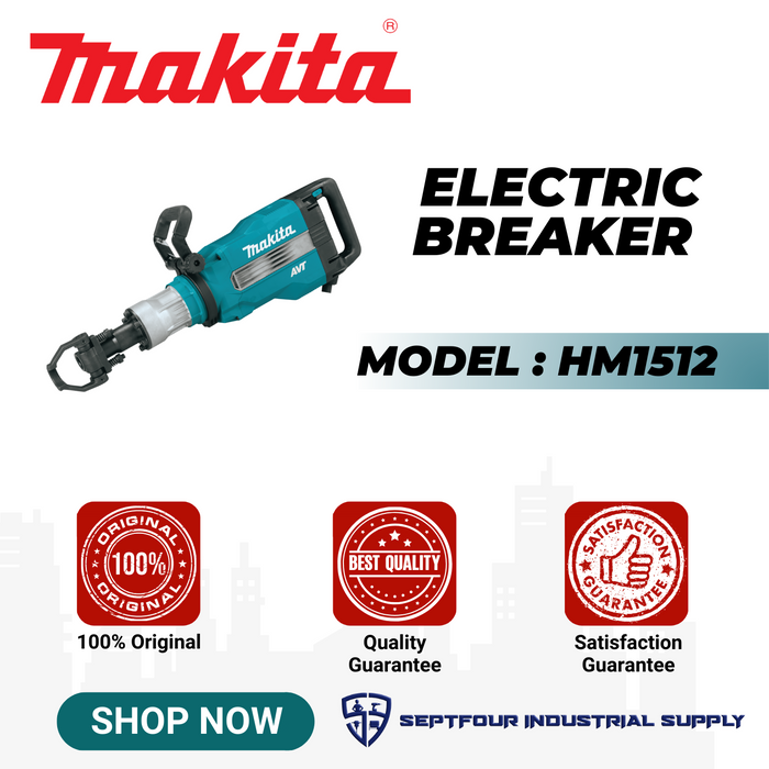 Makita 48.9J Electric Breaker with 28.6mm Hex Shank HM1512