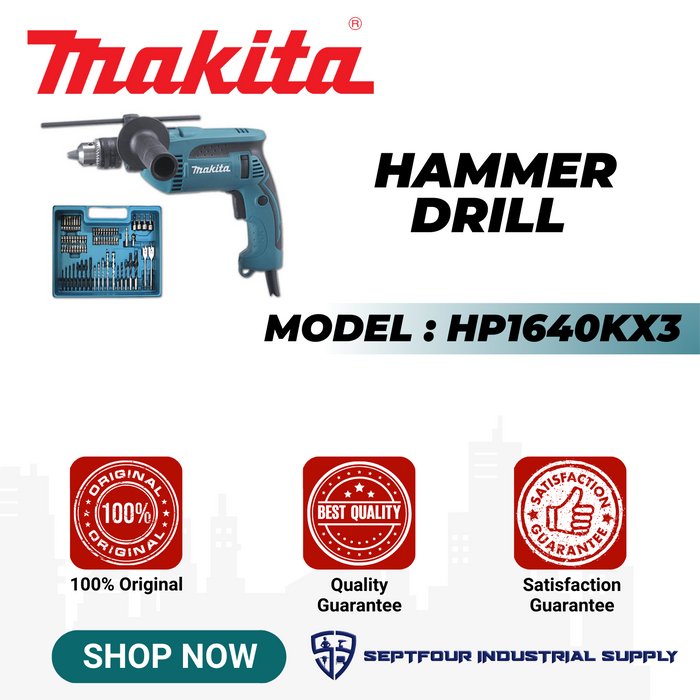 Makita Hammer Drill HP1640KX3