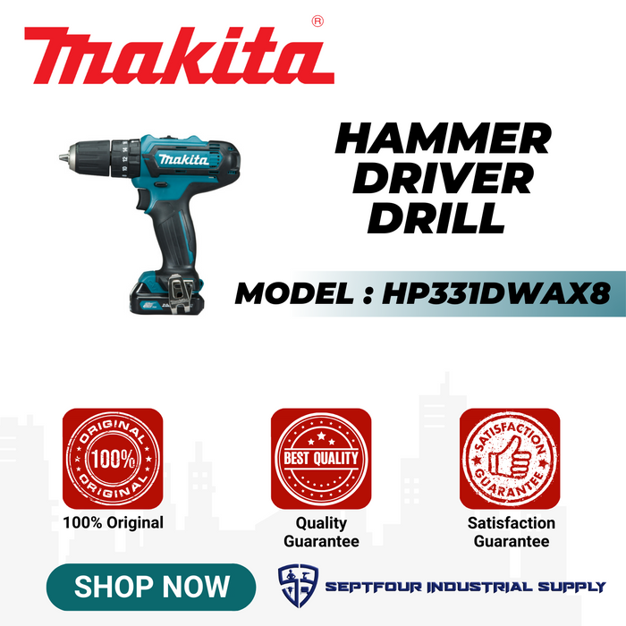 Makita Cordless Hammer Drill HP331DWAX8