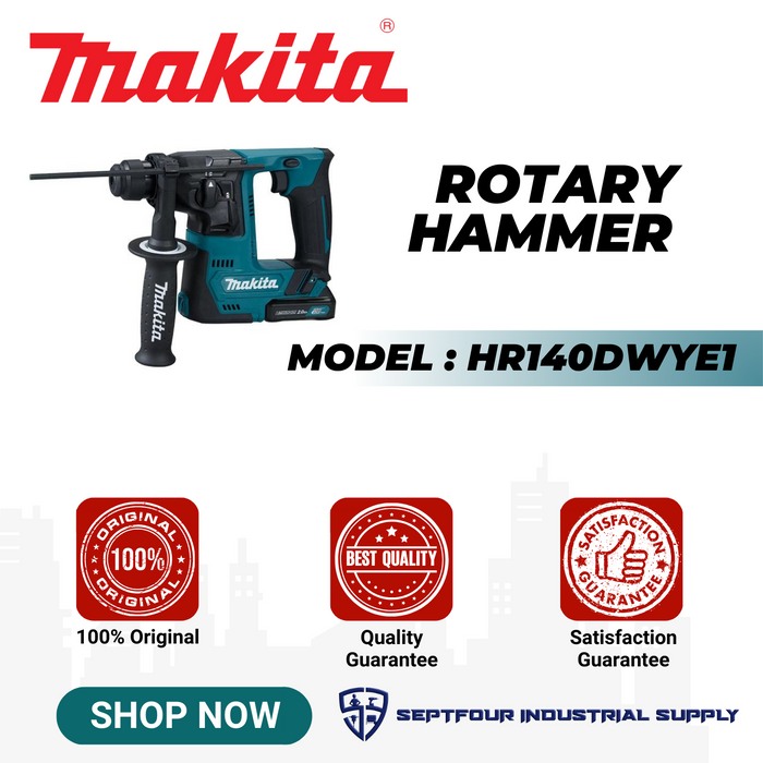 Makita Cordless SDS Plus Rotary Hammer HR140DWYE1