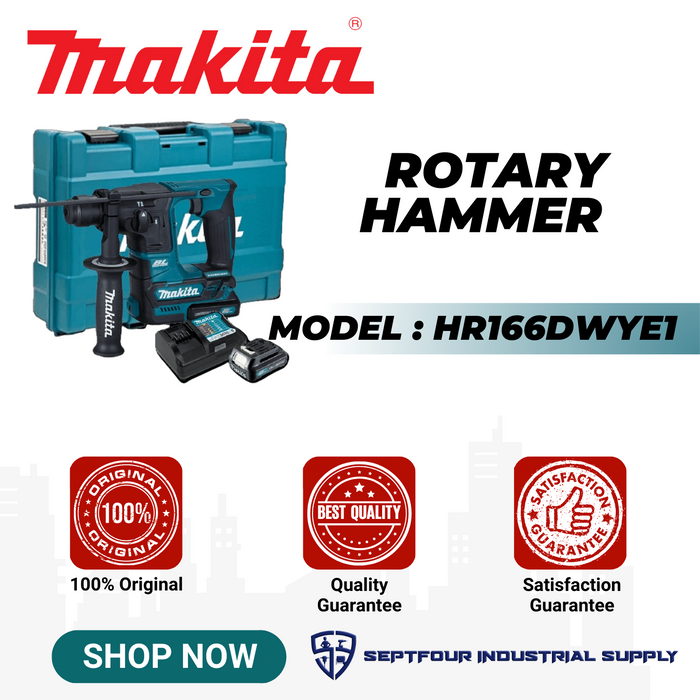 Makita Cordless SDS Plus Rotary Hammer HR166DWYE1