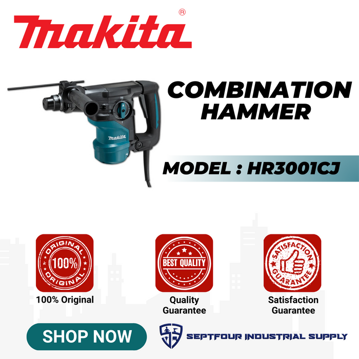 Makita 30mm ( 1-3/16") Combination Hammer SDS Plus HR3001CJ