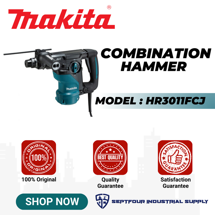 Makita 30mm ( 1-3/16") Combination Hammer SDS Plus HR3011FCJ