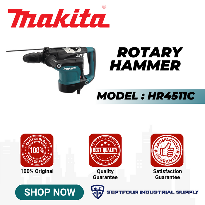 Makita 45mm (1- 3/4") Rotary Hammer HR4511C