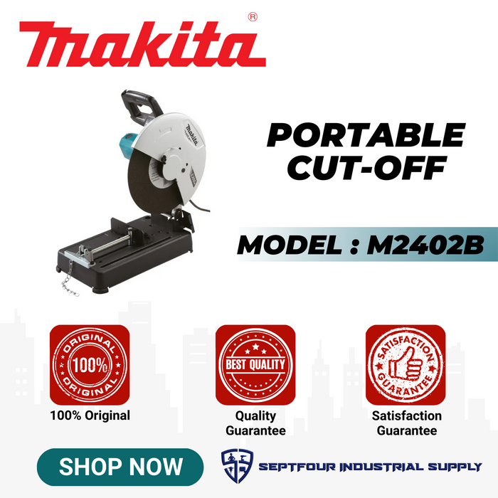 Makita 355mm (14") Horizontal Handle Portable Cut-off M2402B