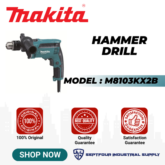 Makita 13mm (1/2") Hammer Drill M8103KX2B