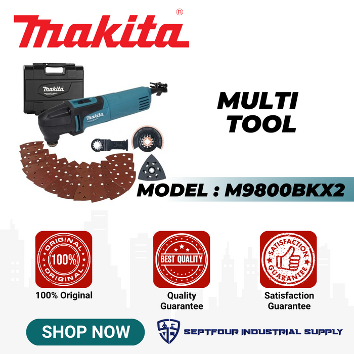 Makita 200W Multi-Tool M9800BKX2