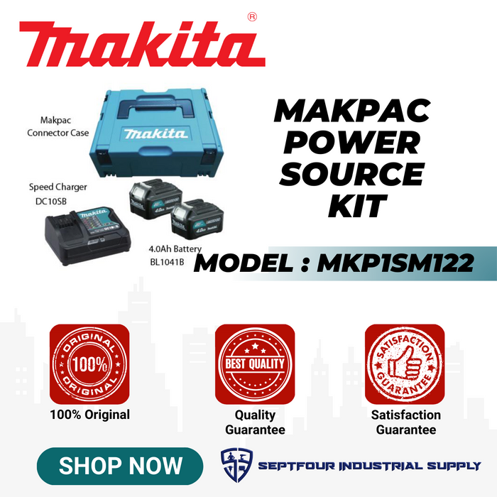 Makita 4.0Ah Makpac Power Source Kit MKP1SM122