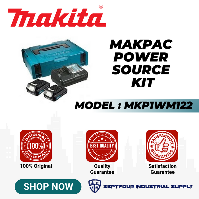 Makita 4.0Ah Makpac Power Source Kit MKP1WM122