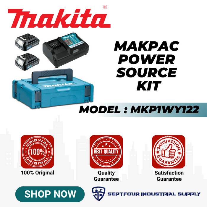Makita 1.5 Ah Makpac Power Source Kit MKP1WY122