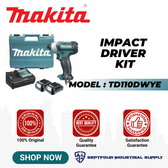 Makita Cordless Impact Driver TD110DWYE