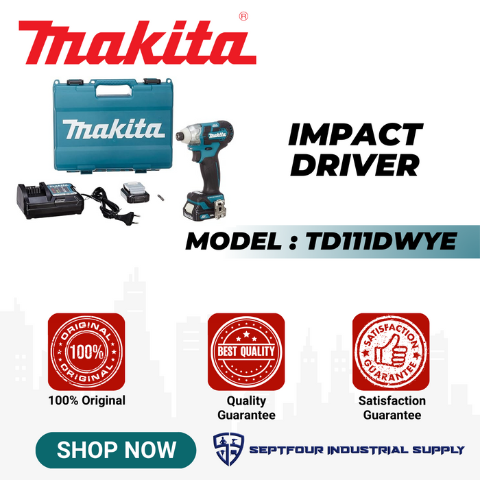 Makita Cordless Impact Driver TD111DWYE