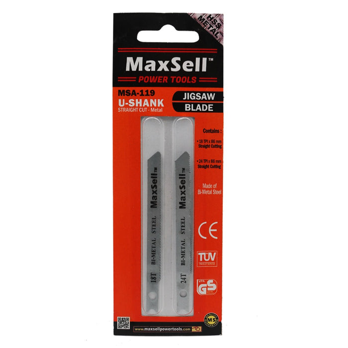 Maxsell U-Shank Jigsaw Blade for Metal (Straight Cutting) MSA-119