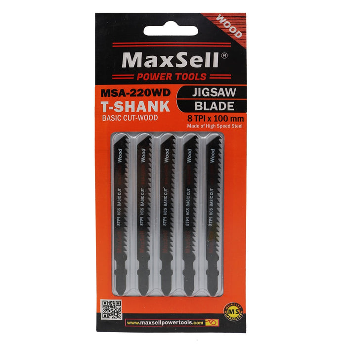 Maxsell T-Shank Jigsaw Blade (Basic Cutting) MSA-220WD