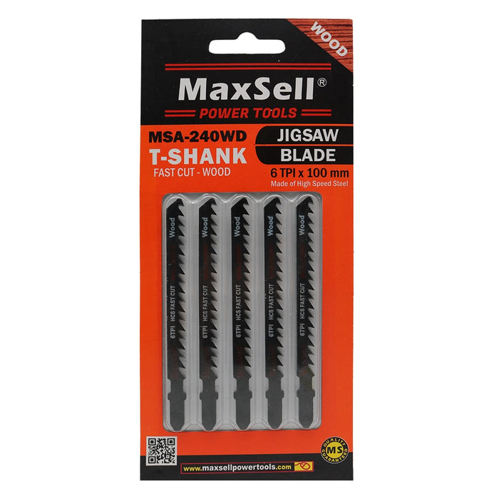 Maxsell T-Shank Jigsaw Blade (Fast Cutting) MSA-240WD