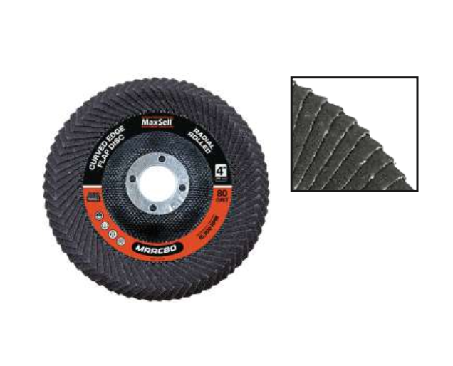 Maxsell Radial Rolled Curved Edge Flap Disc