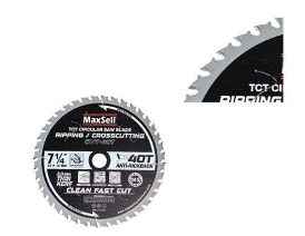 Maxsell Circular Saw Blade Tungsten Carbide Tip - Antikickback For Wood (New Series)