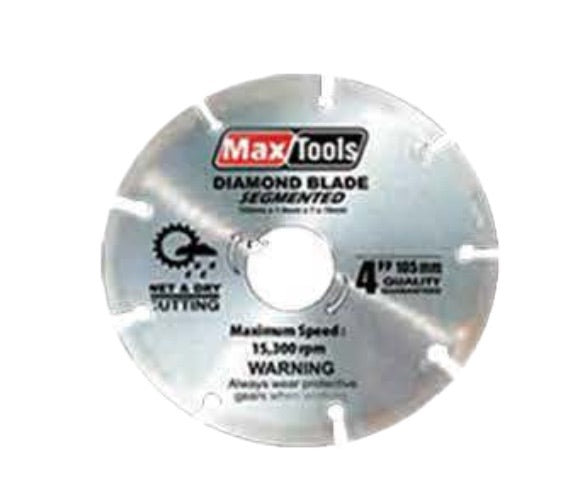 Maxtools 4" Diamond Blade (Segmented) MTS-4018