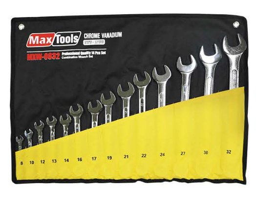 Maxtools 14pcs. 8-32mm Combination Wrench Set MXW-0832