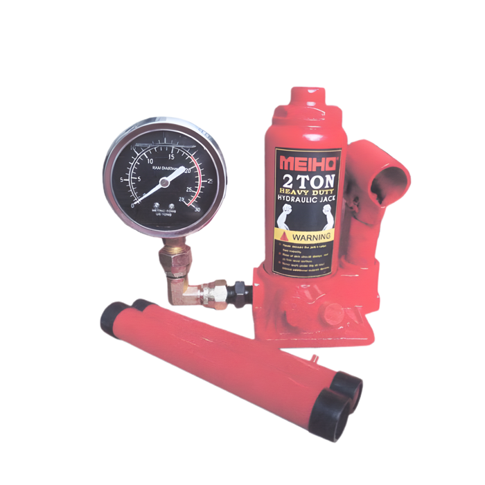 Meiho Hydraulic Bottle Jack with Pressure Gauge