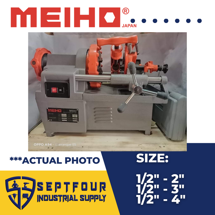 Meiho 1/2" to 4" Pipe Threading Machine and Cutter M-100C