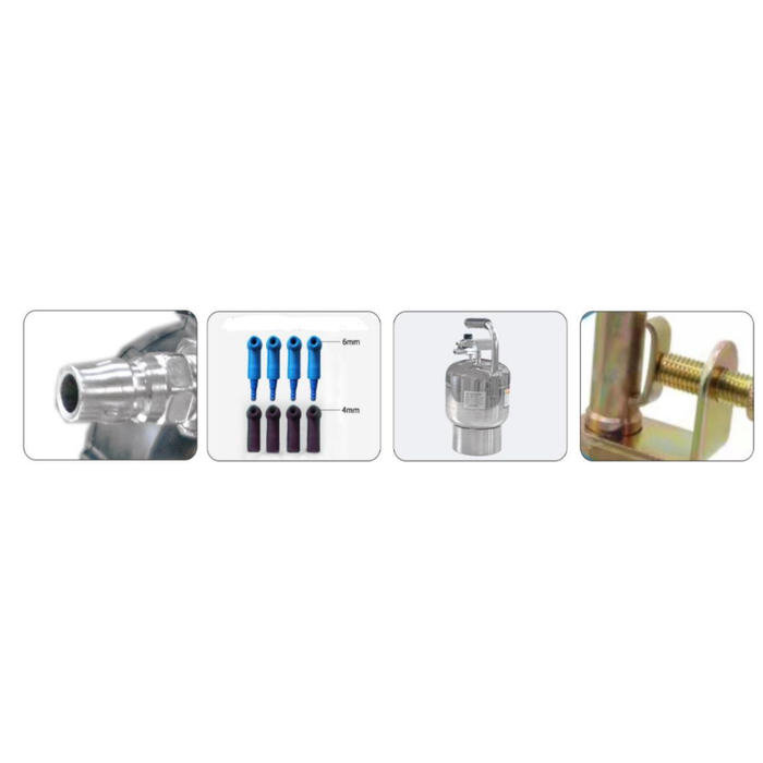 Meiho Pneumatic Brake Bleeder Set with 4 Hoses MGBL-6L