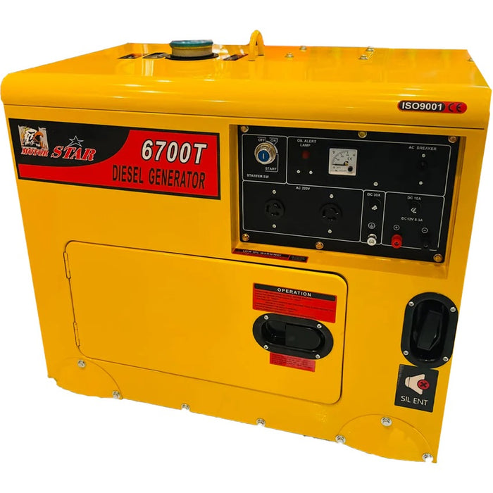 Motorstar 6700w Silent Diesel Generator MS6700T