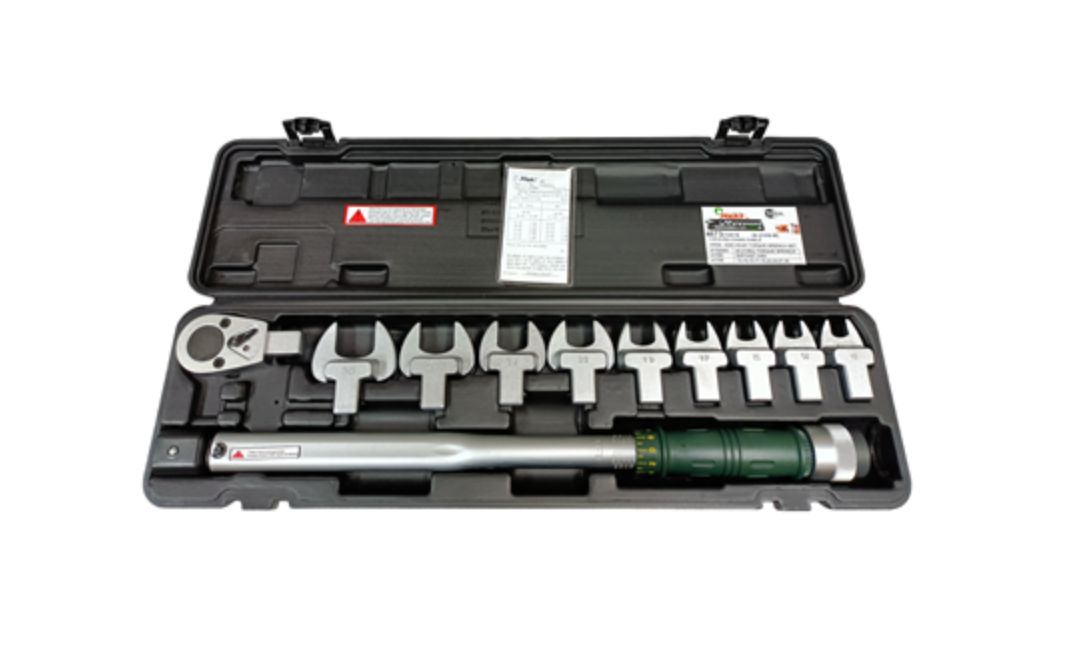 OSK 11pcs Inter-Changeable Open End Head Torque Wrench Set