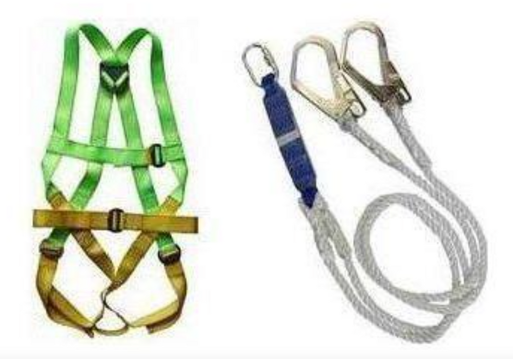 OSK Full Body Safety Harness with Shock Absorber & 2pcs Big Hook TE5121 + TE6104