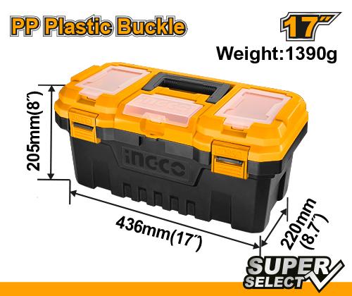 Ingco 17" Plastic Tool Box PBX1701