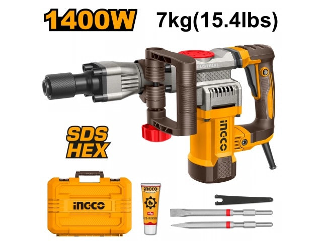 Ingco 1400W Demolition Breaker PDB14008