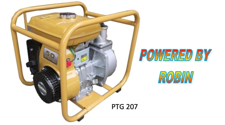 Sakae Fuji Robin Gasoline Engine Water Pump. (Powered By Robin)