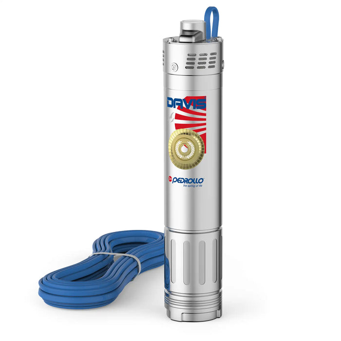 Pedrollo 4" Close-Coupled Submersible Pump with Peripheral Impeller - Davis - Made In Italy