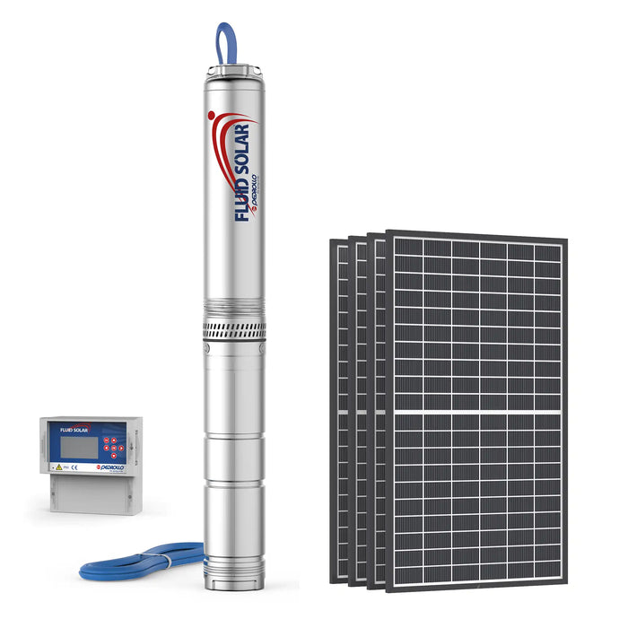 Pedrollo 4" Submersible Electric Solar Pump -Fluid Solar - Made In Italy