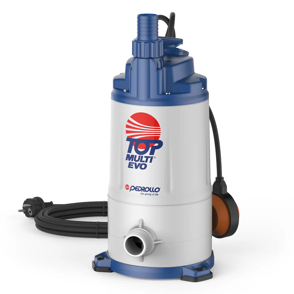 Pompe Submersible Pedrollo Top 3 Pour Eaux Claires – 0,7 KW (0,55 Ch) – 230V, Idéale Pour Puisards Ou Irrigation
