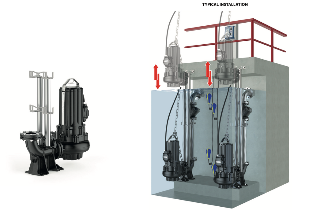 Pedrollo Sewage Lifting System for VXC4 AND MC4 - Made In Italy