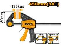 Ingco 80x450mm Quick Bar Clamp HQBC18801