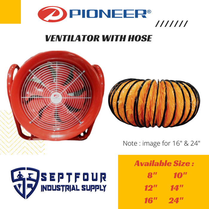 Pioneer Portable Ventilator w/ 1pc. hose | Ventilator/Blower