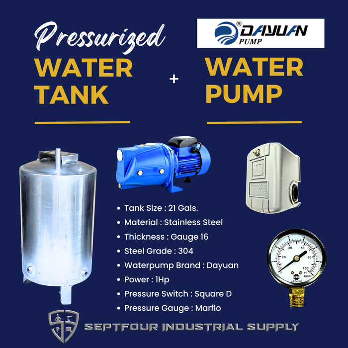 Dayuan JET Waterpump with Stainless Steel Pressurized Tank