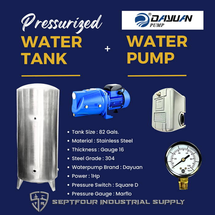 Dayuan JET Waterpump with Stainless Steel Pressurized Tank