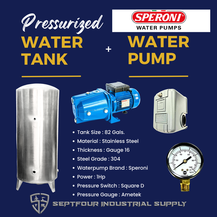 Speroni JET Waterpump with Stainless Pressure Tank