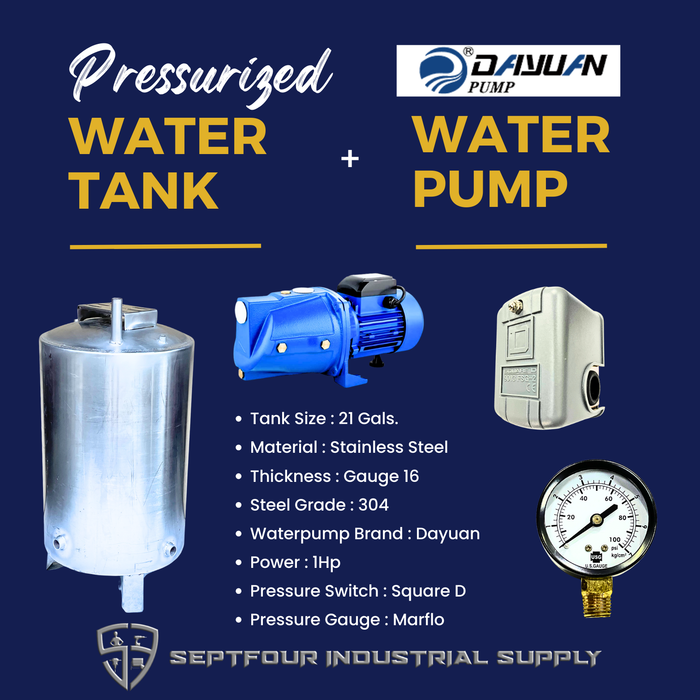 Dayuan Self-Priming Jet Pump with Bladder /Pressure Tank (set)