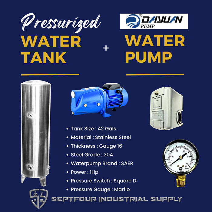 Dayuan Self-Priming Jet Pump with Bladder /Pressure Tank (set)