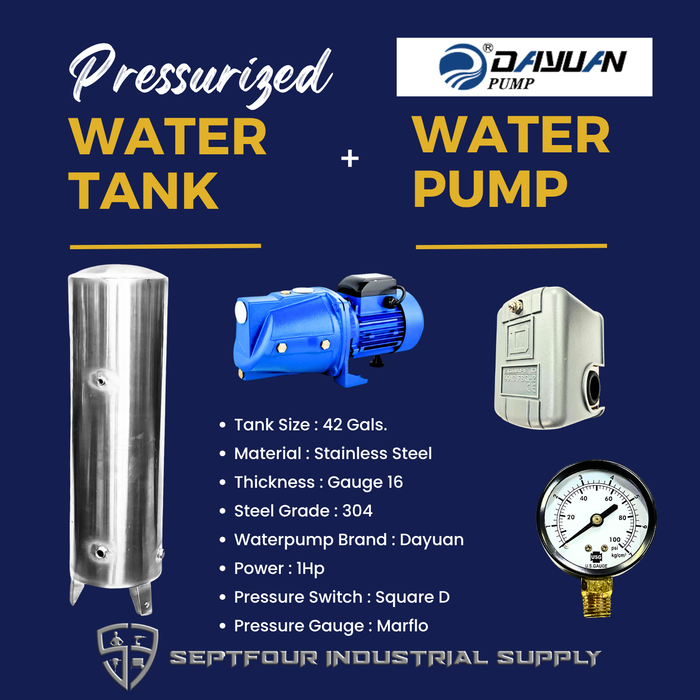 Dayuan JET Waterpump with Stainless Steel Pressurized Tank