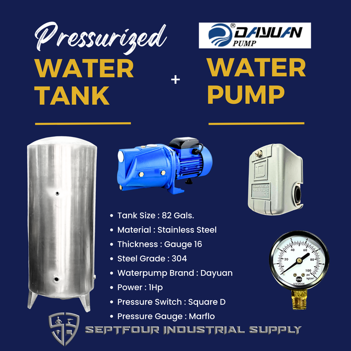 Dayuan Self-Priming Jet Pump with Bladder /Pressure Tank (set)